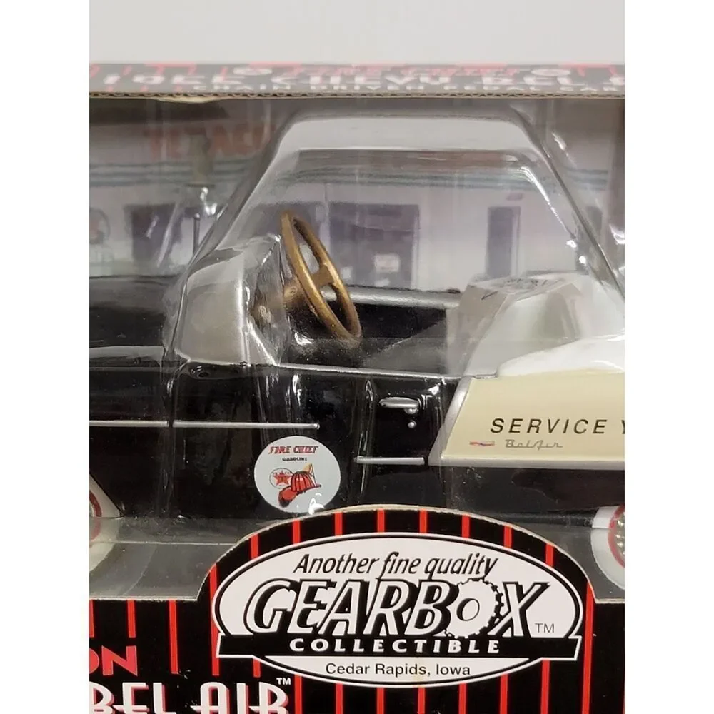 Texaco Fire Chief Black 1955 Chevy Bel Air Diecast Pedal Car By Gearbox #A67